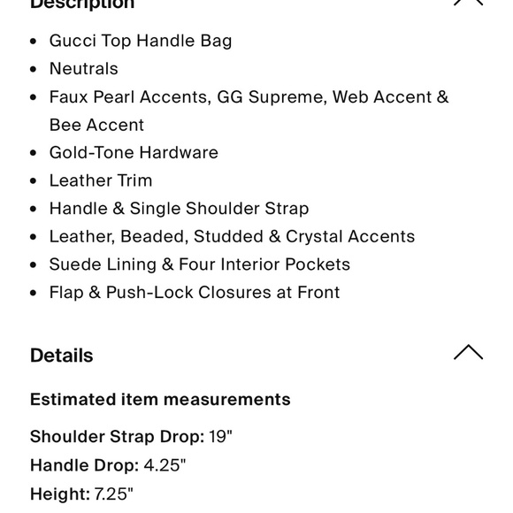 Gucci Queen Margaret NWT small top handle bag GG coated canvas w leather - Picture 16 of 16